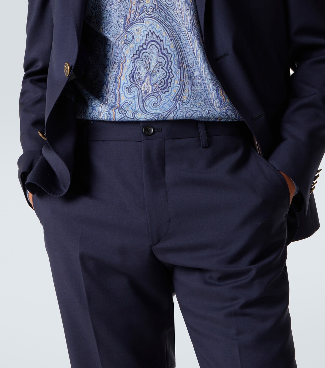 Wool slim pants | Etro