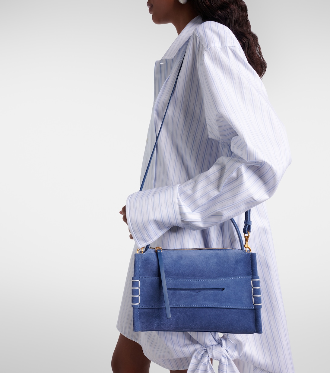 Loafer Small suede shoulder bag | JW Anderson