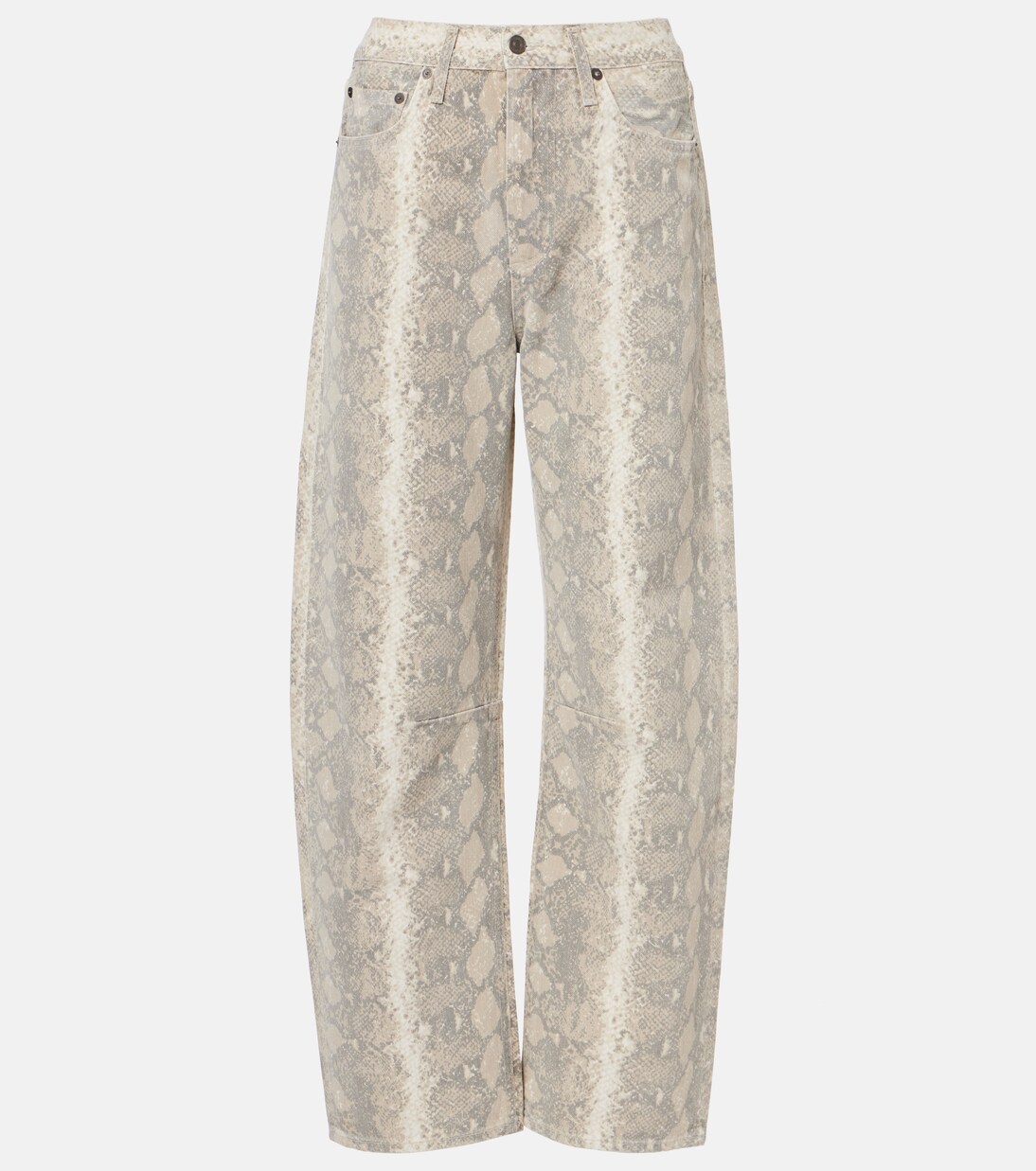 Miro snake-print barrel-leg jeans | Citizens of Humanity