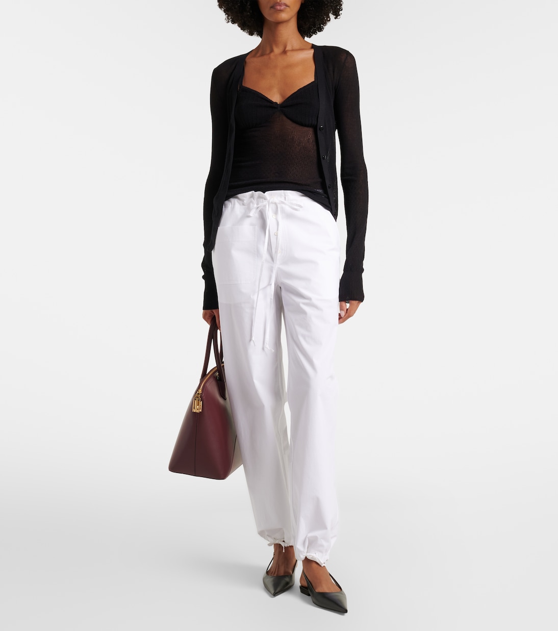 Ballerines slingback en cuir  | Victoria Beckham