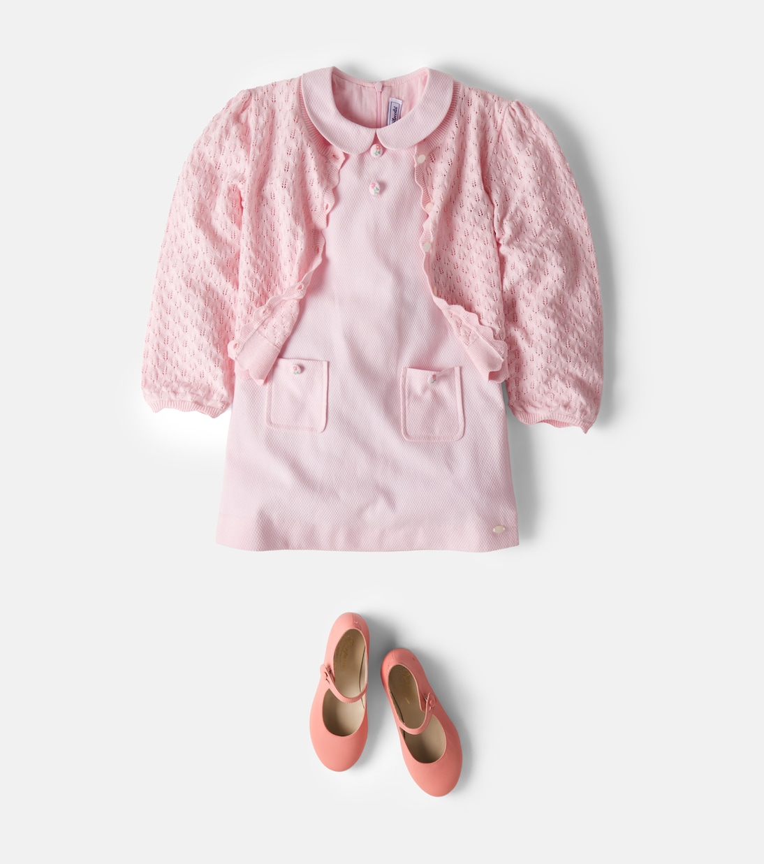 Abito in misto cotone smerlato | Tartine et Chocolat