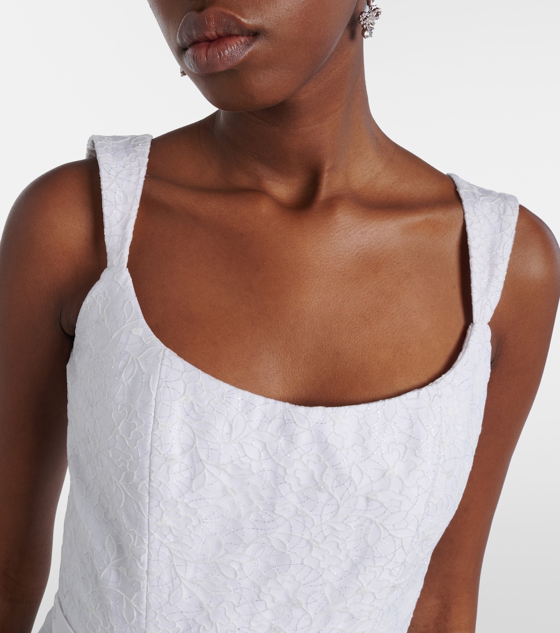 Bridal Robin floral jacquard gown | Markarian