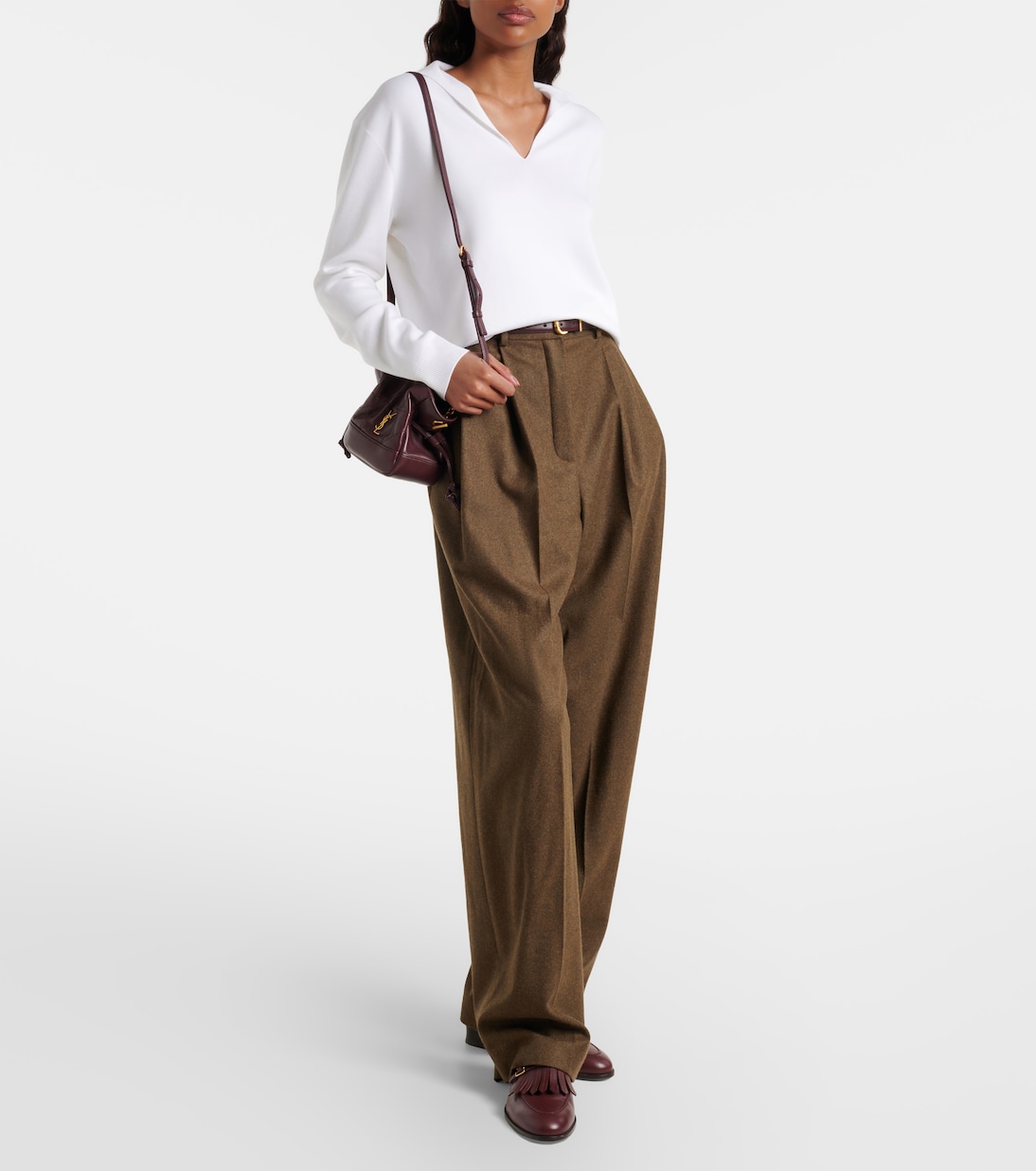 Siena silk and cotton polo sweater | Loro Piana