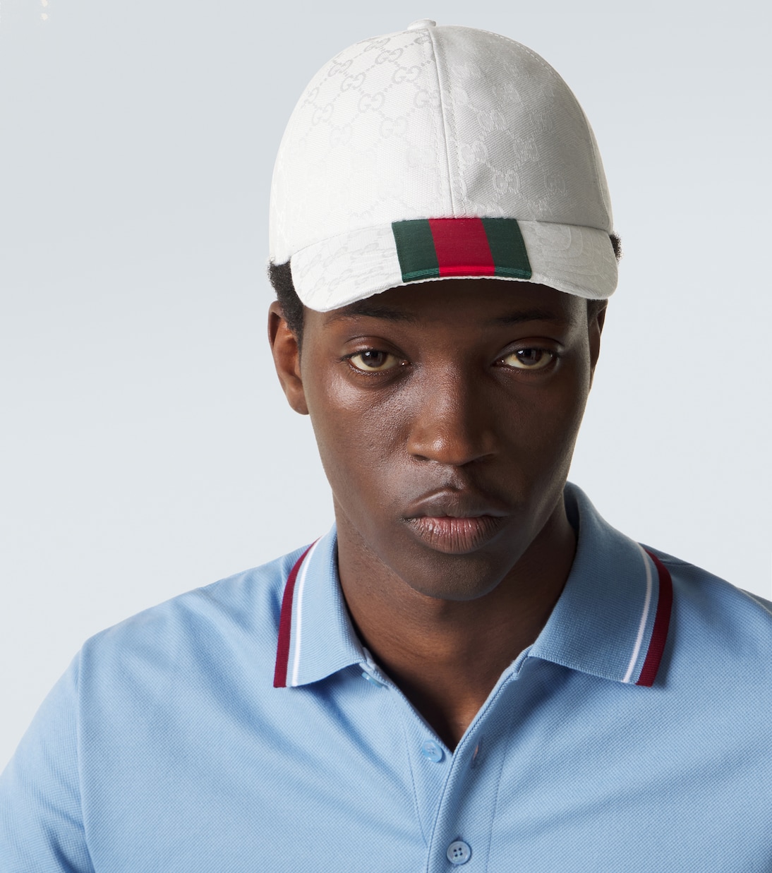 Casquette Web Stripe en toile GG Canvas | Gucci
