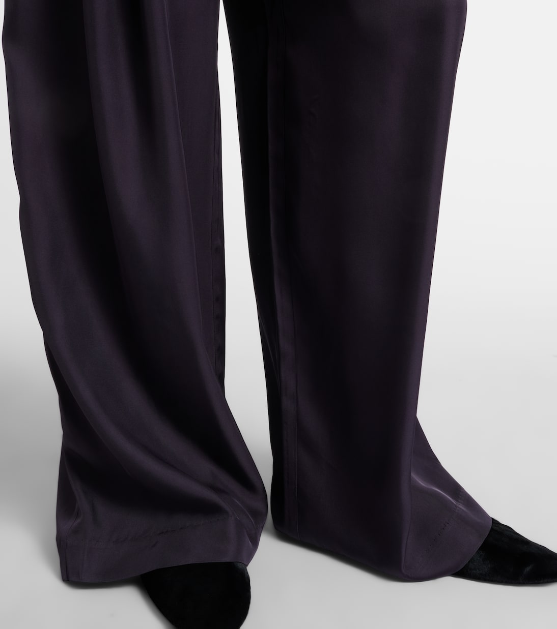 Marfa pleated twill wide-leg pants | The Frankie Shop