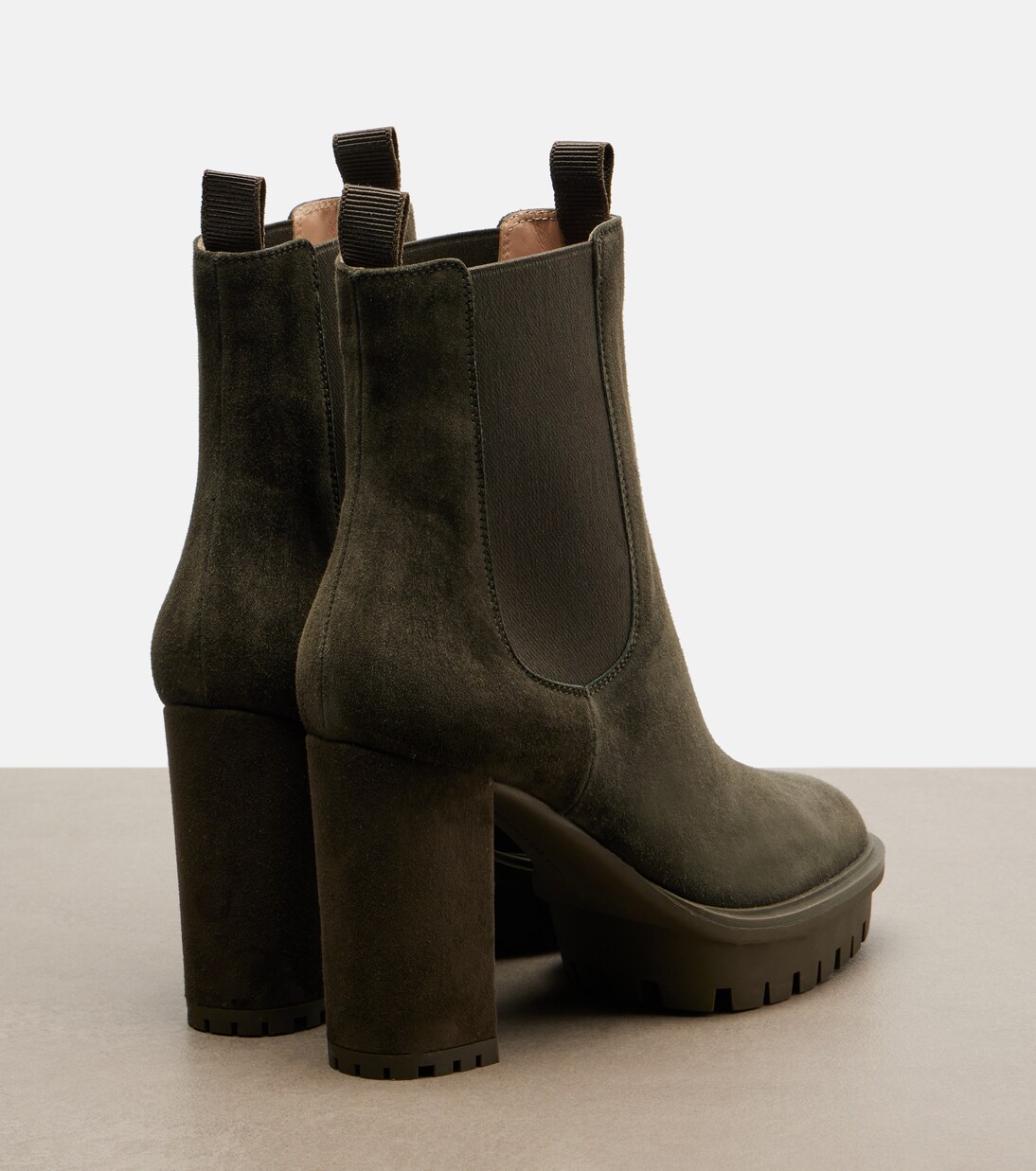 Barry suede platform ankle boots | Gianvito Rossi