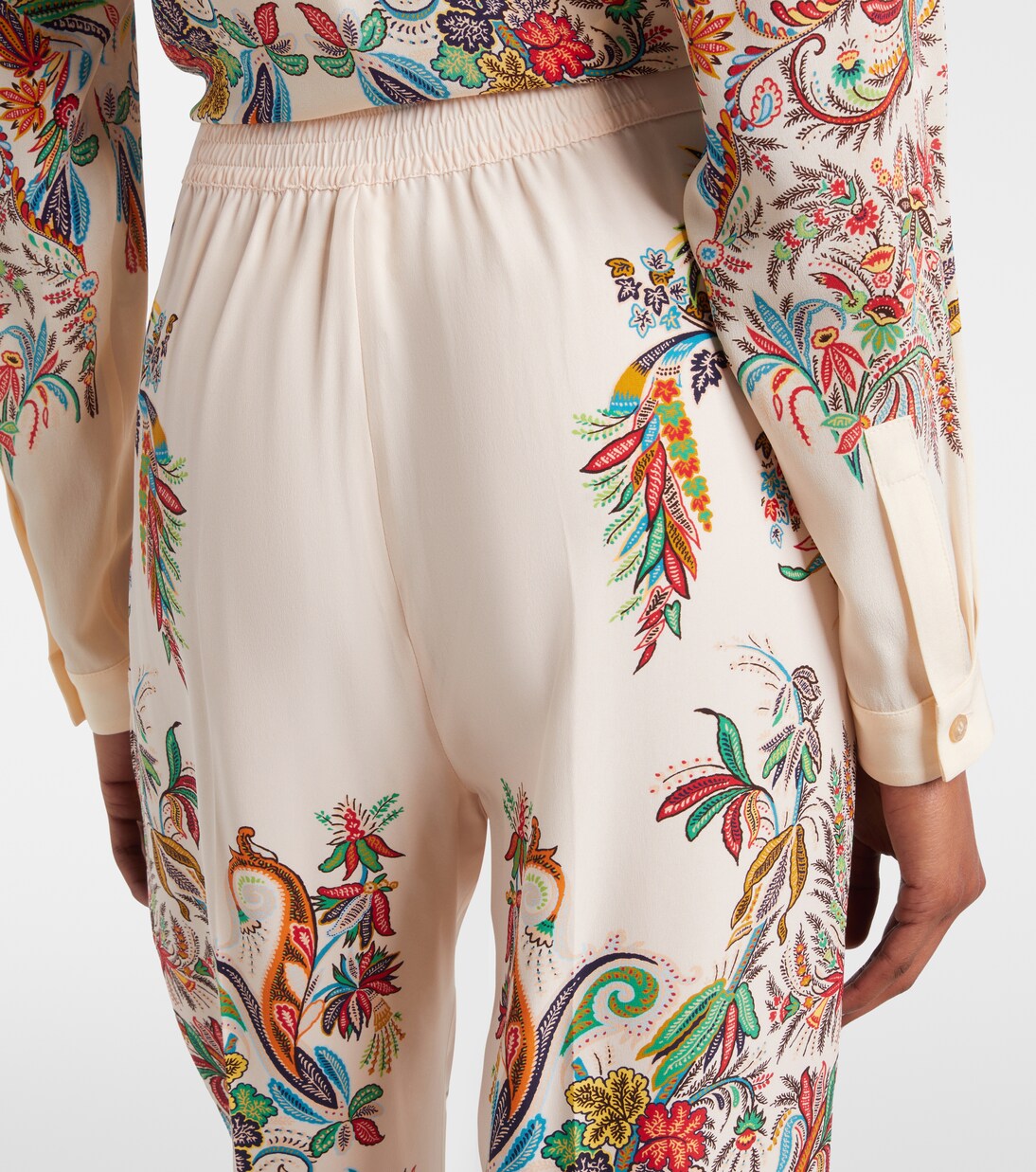 Printed silk palazzo pants | Etro