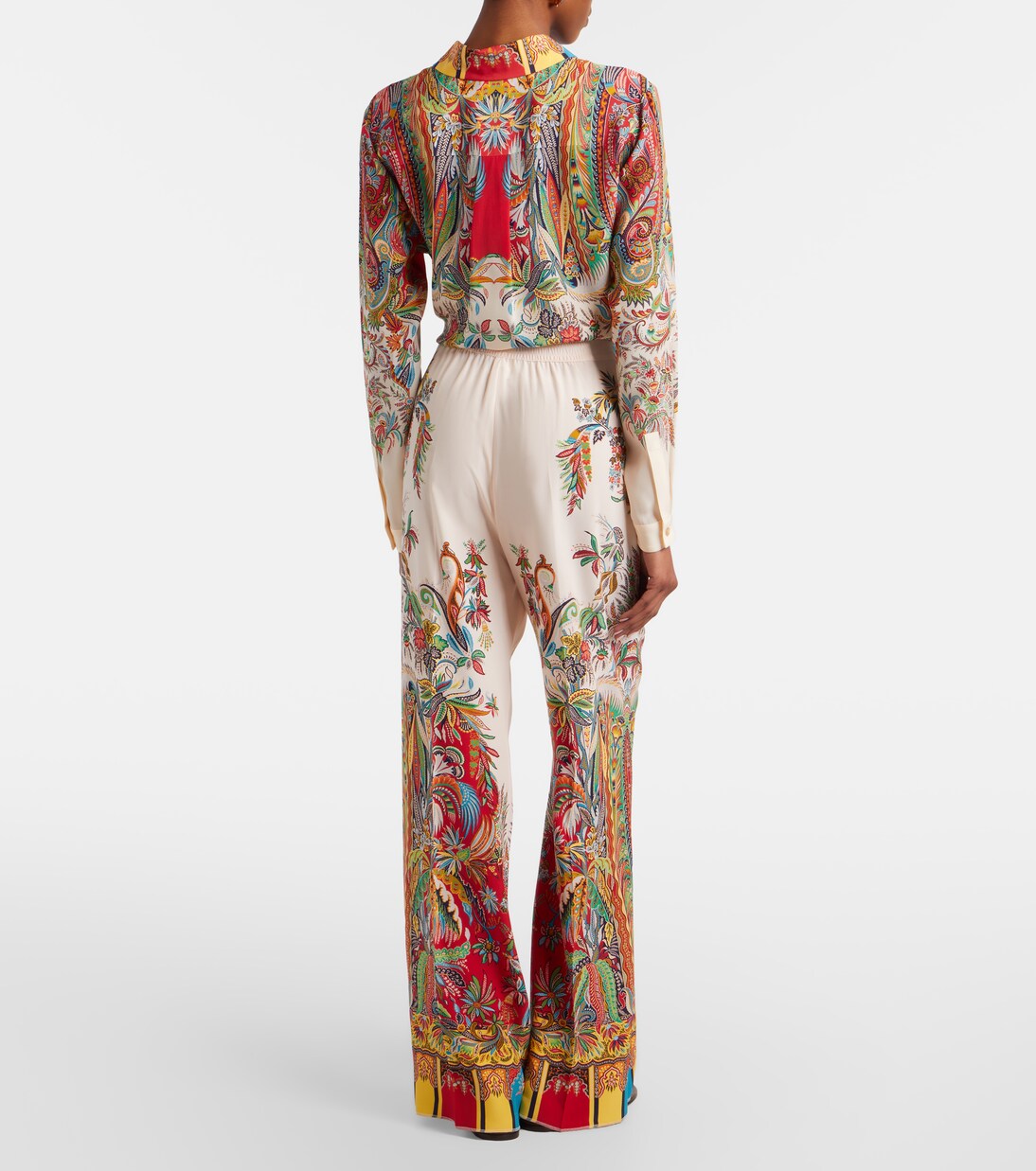 Printed silk palazzo pants | Etro