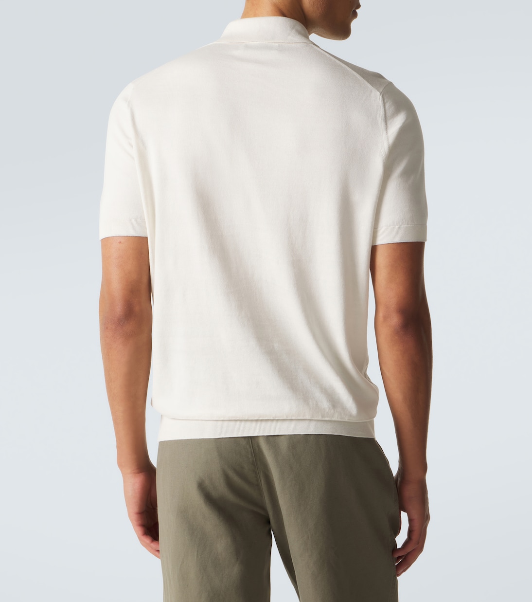 Logo cotton piqué polo shirt | Brunello Cucinelli