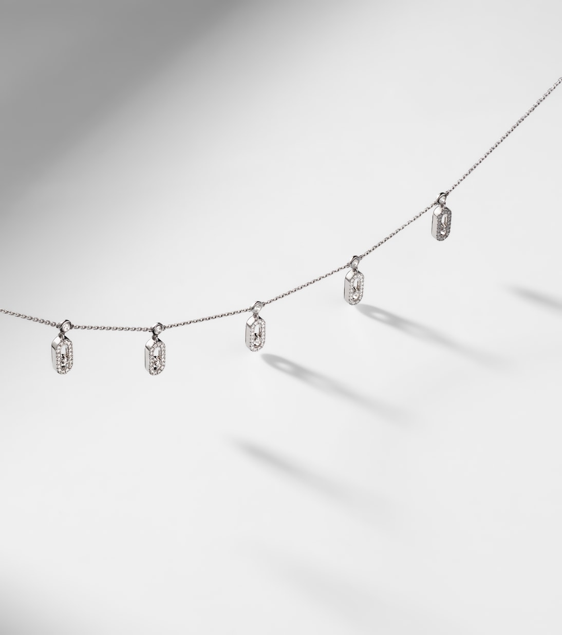 Gargantilla Move Uno de oro blanco de 18 ct con diamantes | Messika