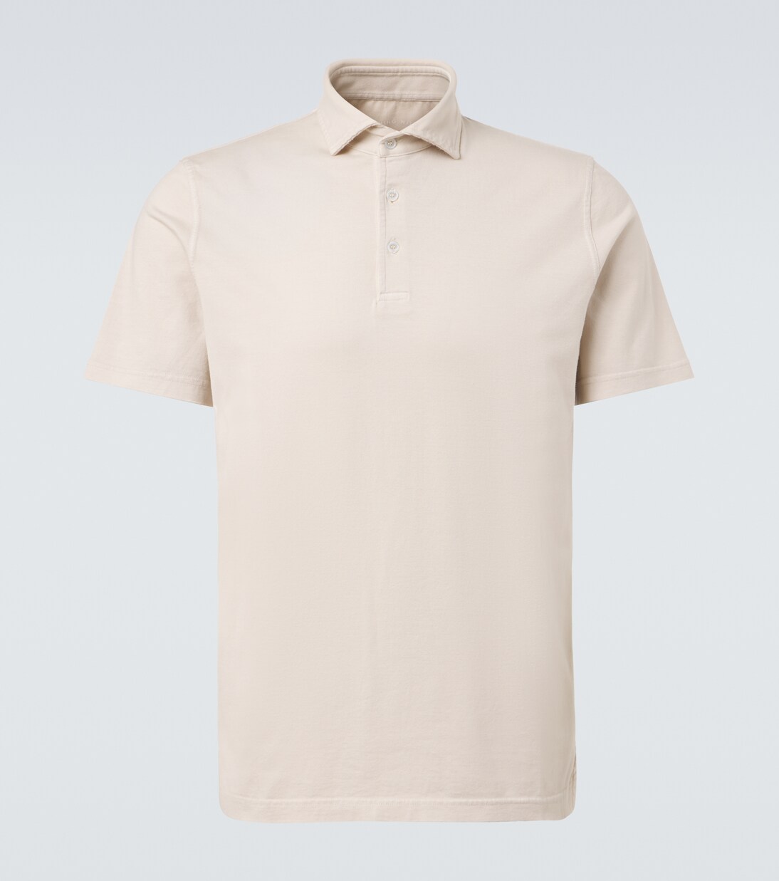 Cotton jersey polo shirt | Fedeli