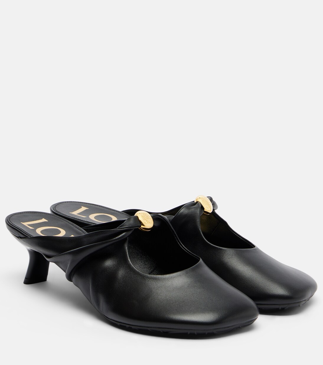Pebble Soft leather mules | Loewe