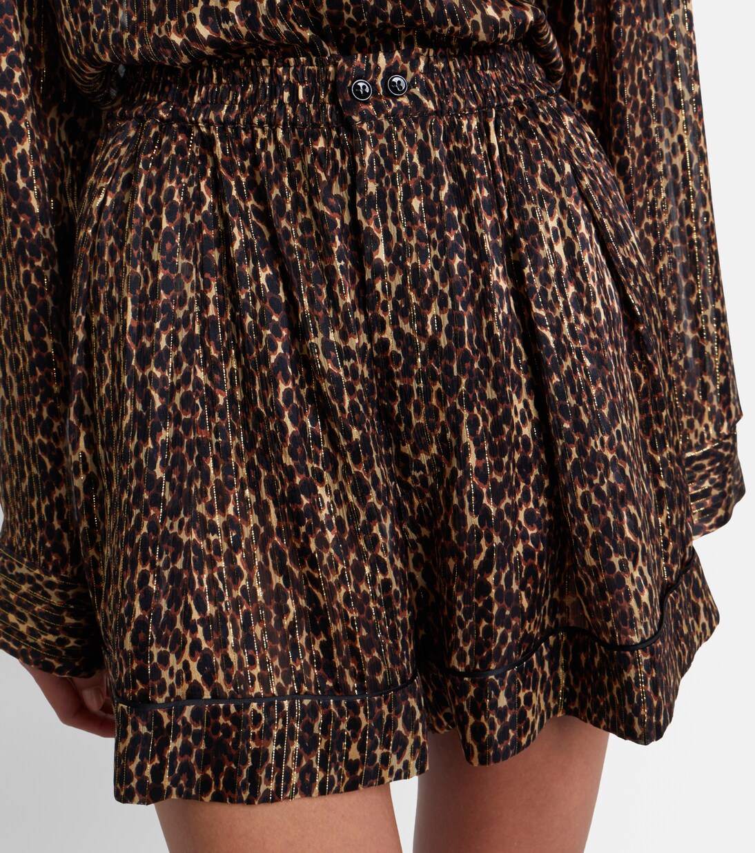 Bedruckte Shorts aus Seide | Saint Laurent