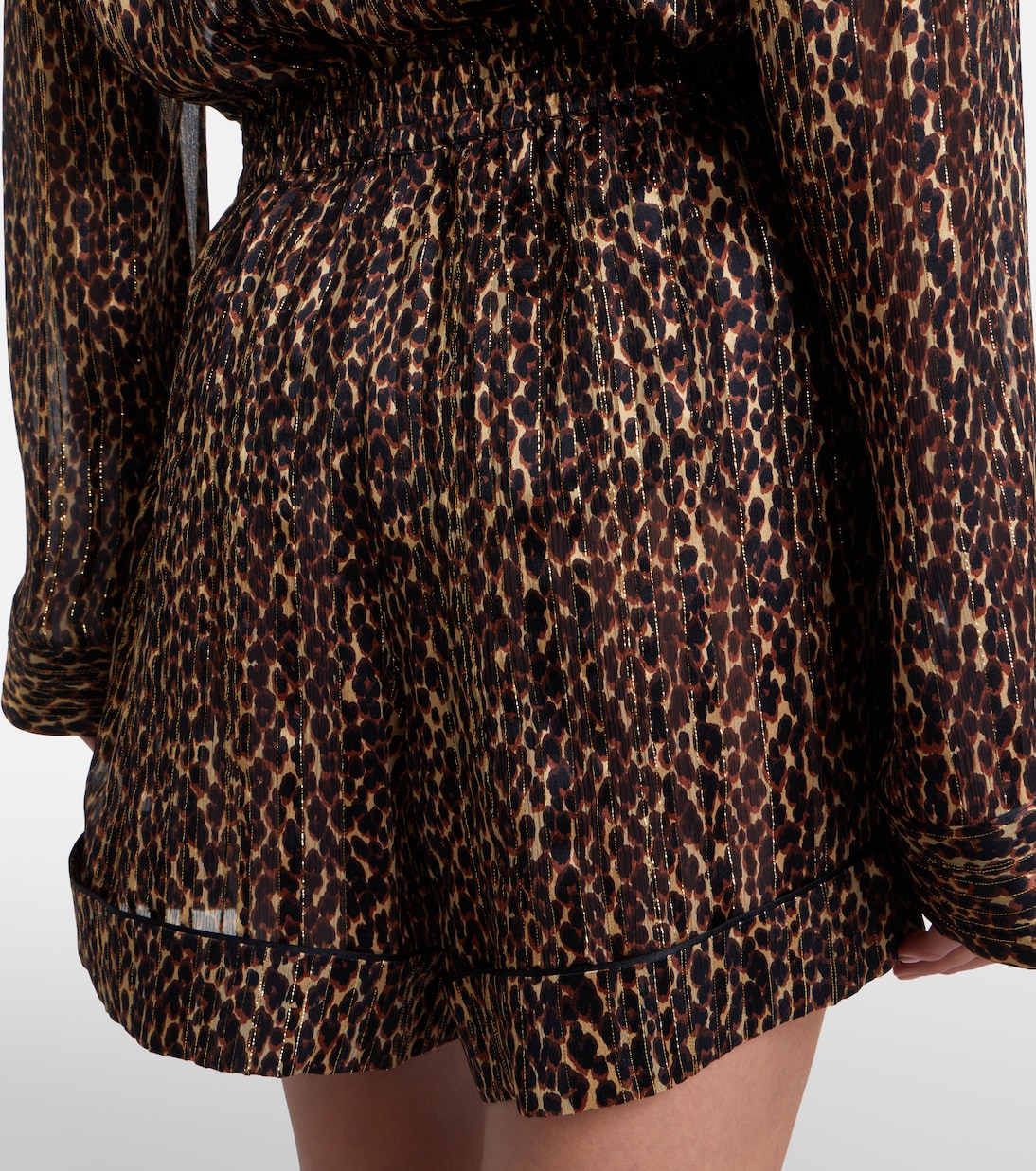 Bedruckte Shorts aus Seide | Saint Laurent