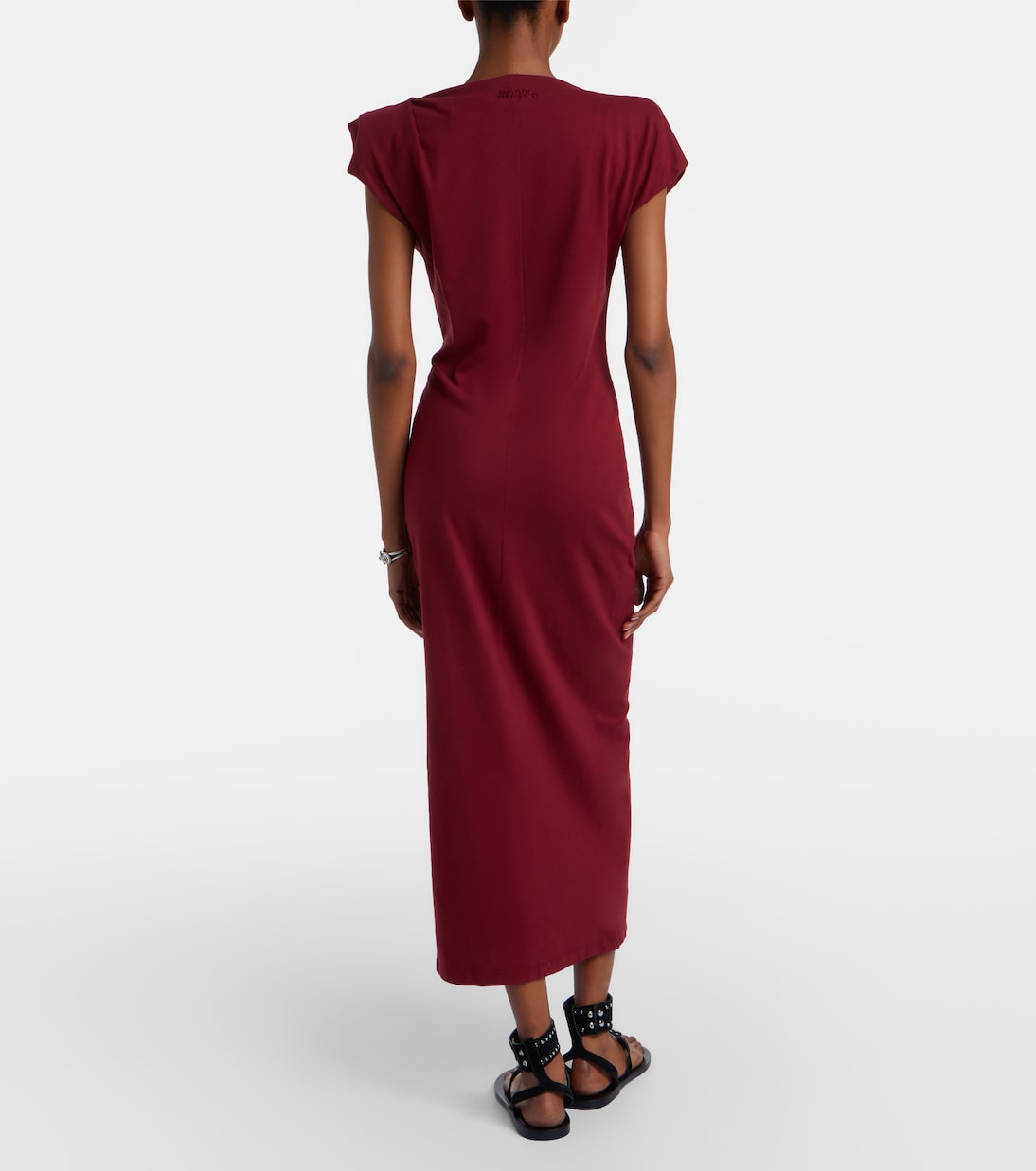 Nadela gathered cotton jersey midi dress | Isabel Marant