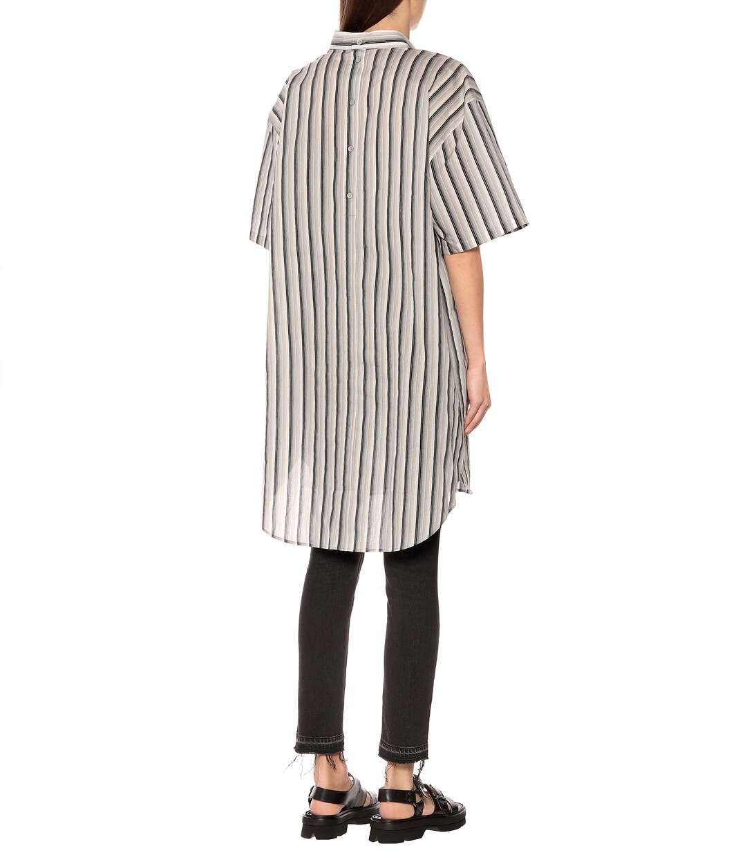 Robe chemise imprimée en coton | Acne Studios