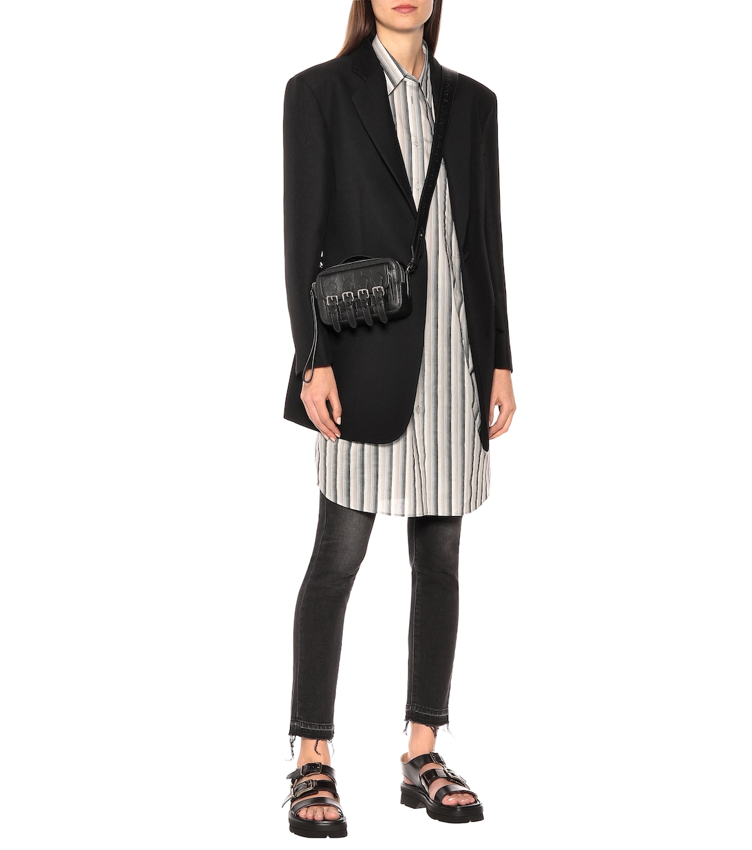 Robe chemise imprimée en coton | Acne Studios