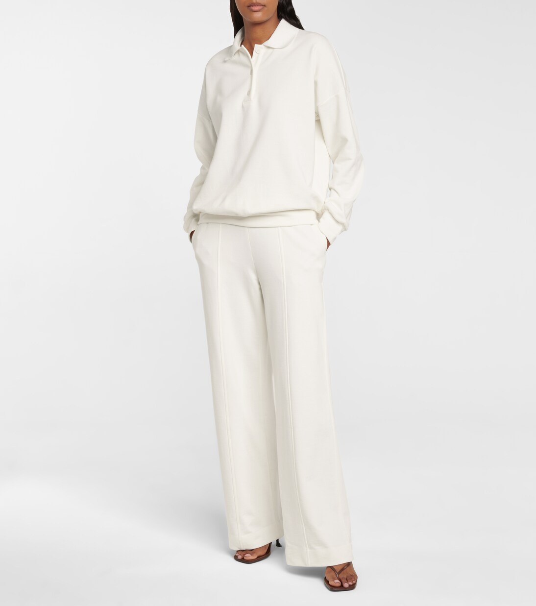 Corzas cotton polo sweater | The Row