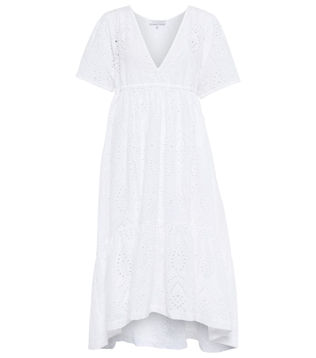 Robe midi en coton à broderies anglaises | Heidi Klein