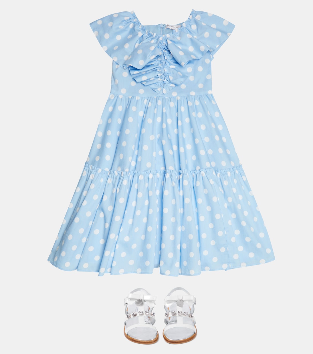 Robe en coton à pois | Monnalisa