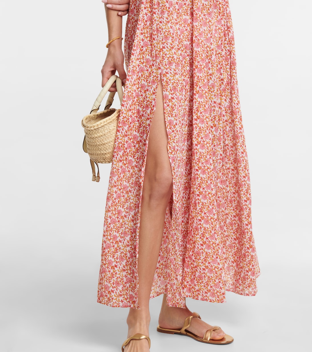 Robe longue à fleurs | Poupette St Barth