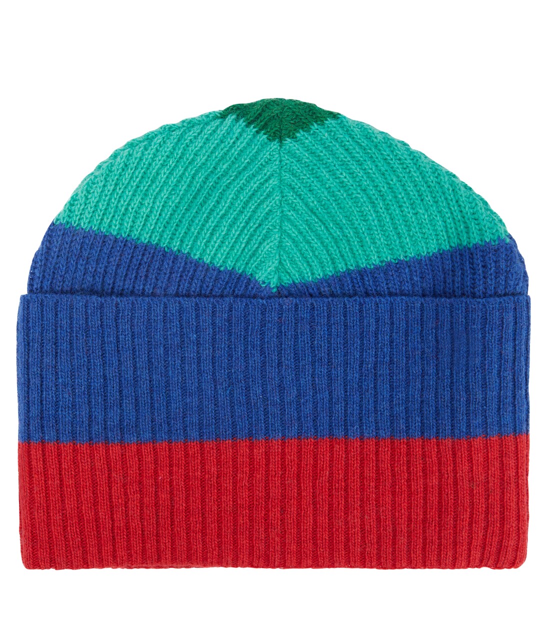 Bonnet Pony rayé en laine et cachemire mélangés | The Animals Observatory