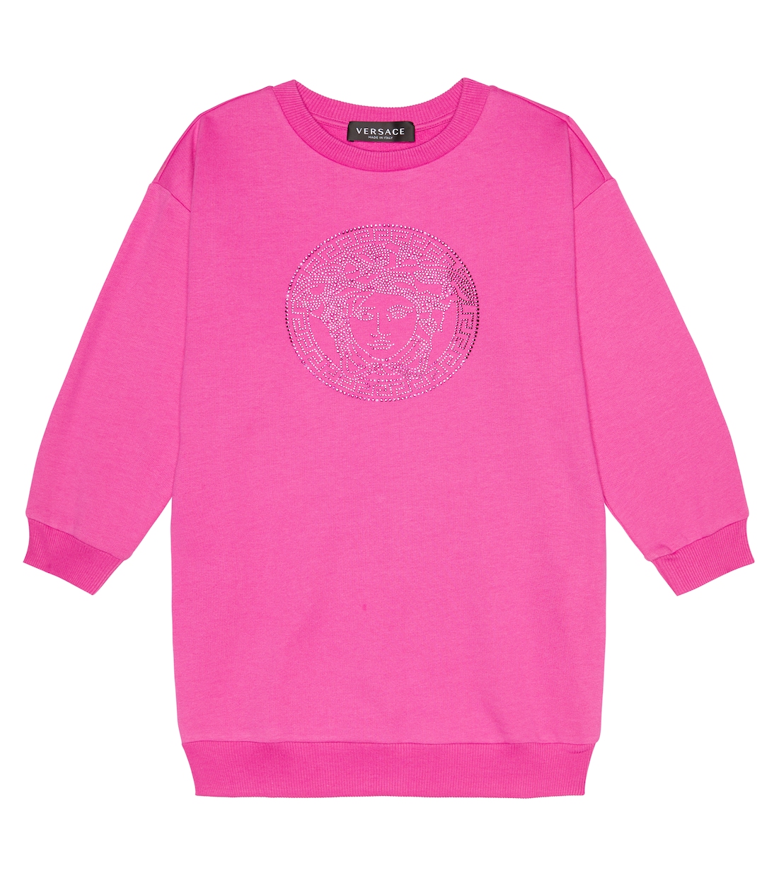Robe sweat-shirt Medusa en coton | Versace Kids