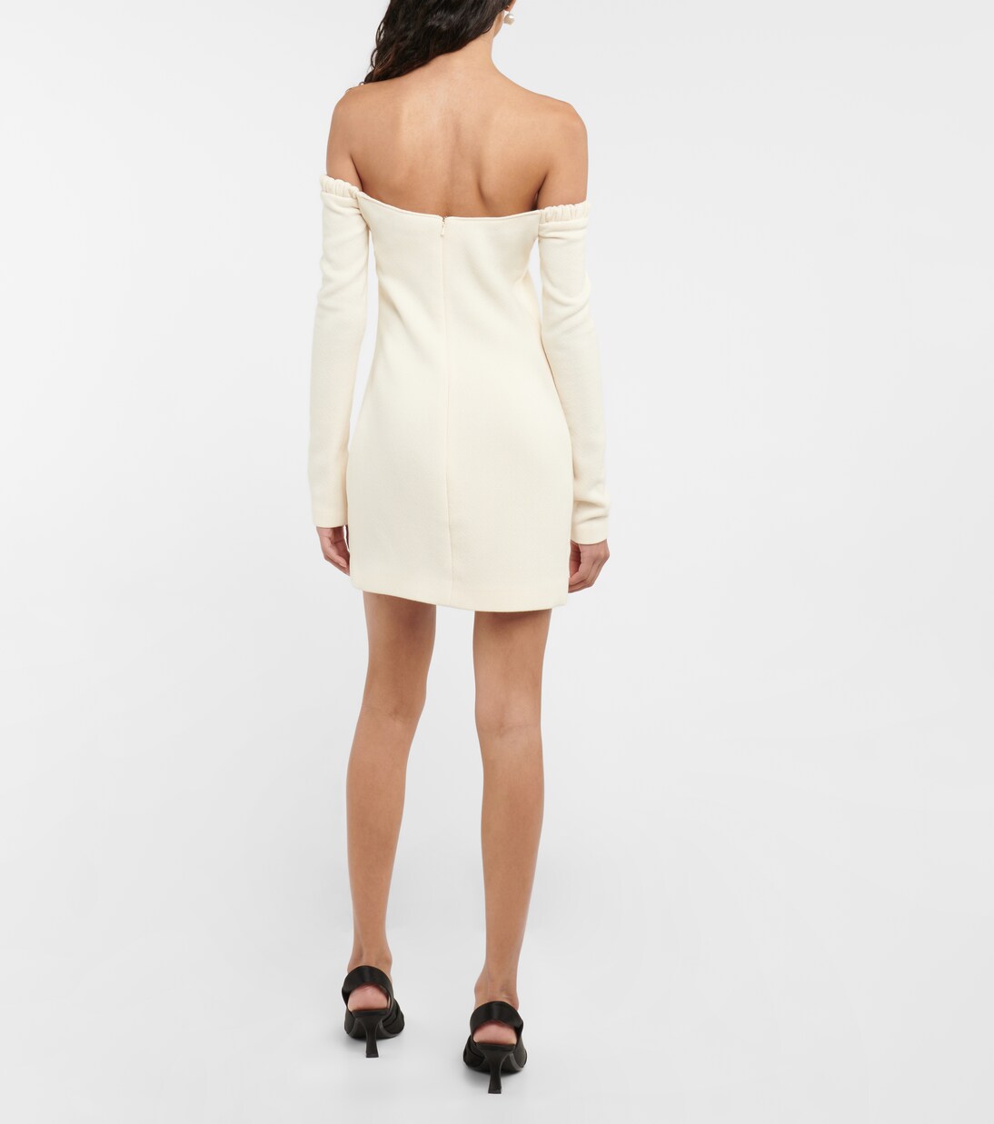 Octavia off-shoulder wool minidress | Khaite