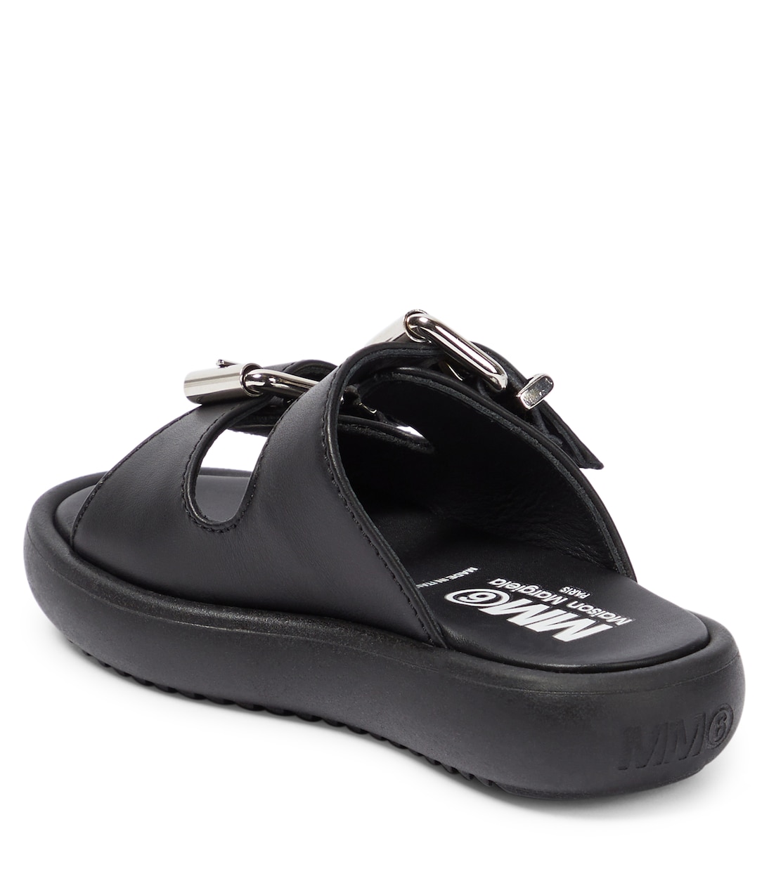 Buckled leather sandals | MM6 Maison Margiela Kids