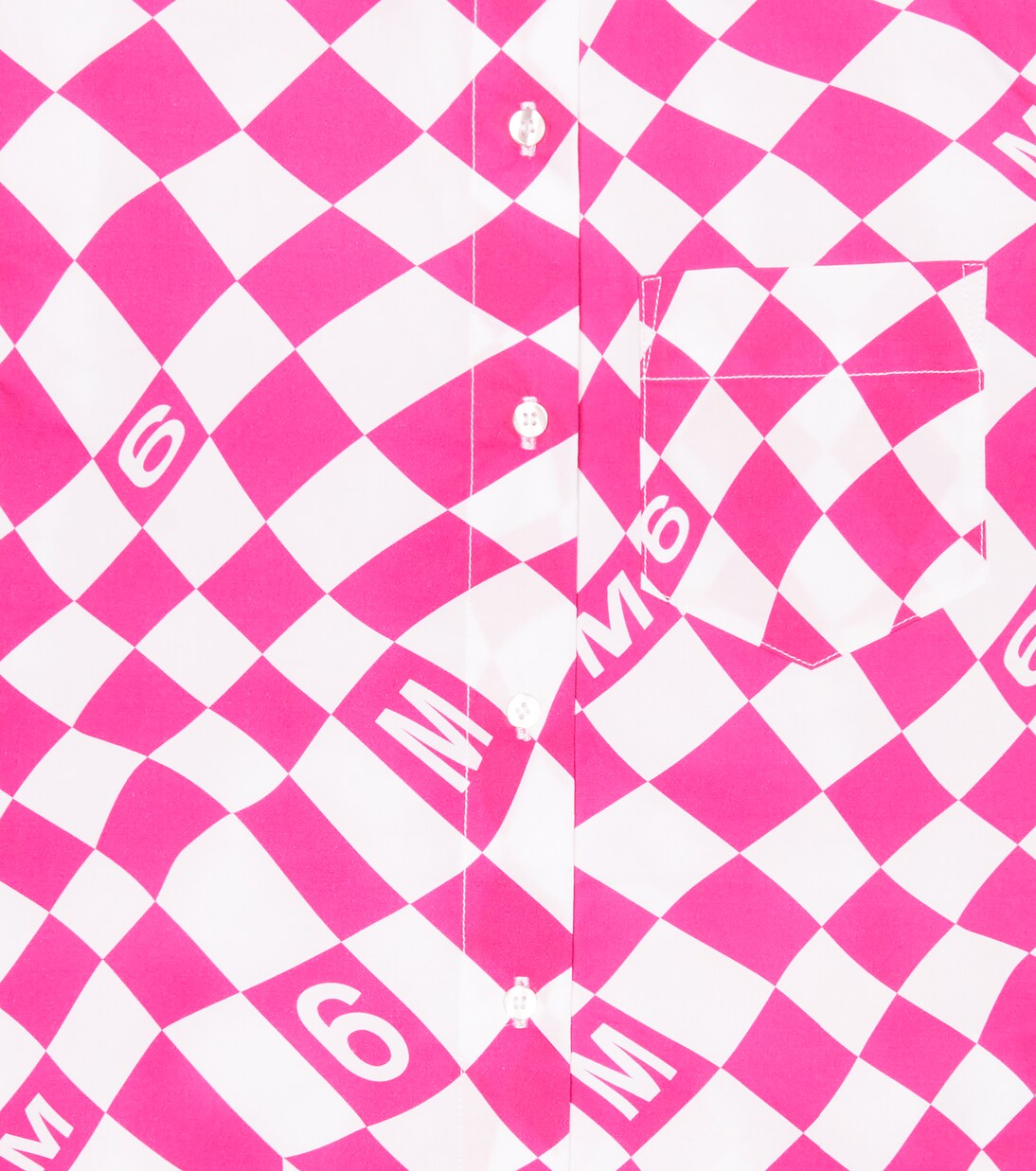 Printed cotton shirt dress | MM6 Maison Margiela Kids