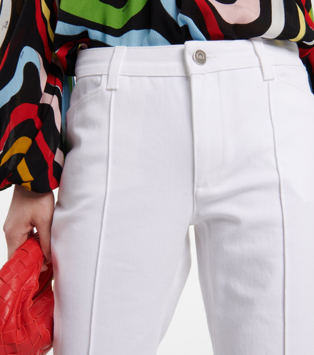 Pantalones de tiro alto cropped | Pucci