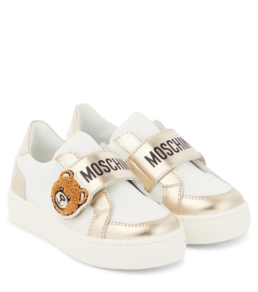 Teddy Bear leather sneakers | Moschino Kids