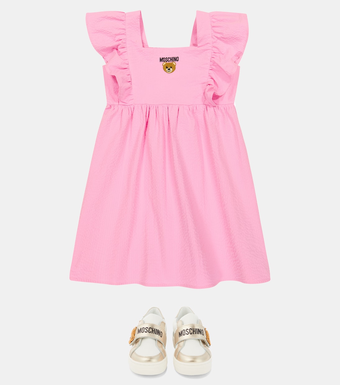 Teddy Bear leather sneakers | Moschino Kids