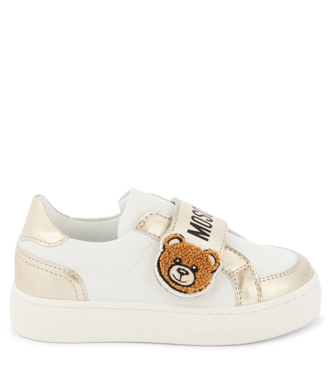 Teddy Bear leather sneakers | Moschino Kids