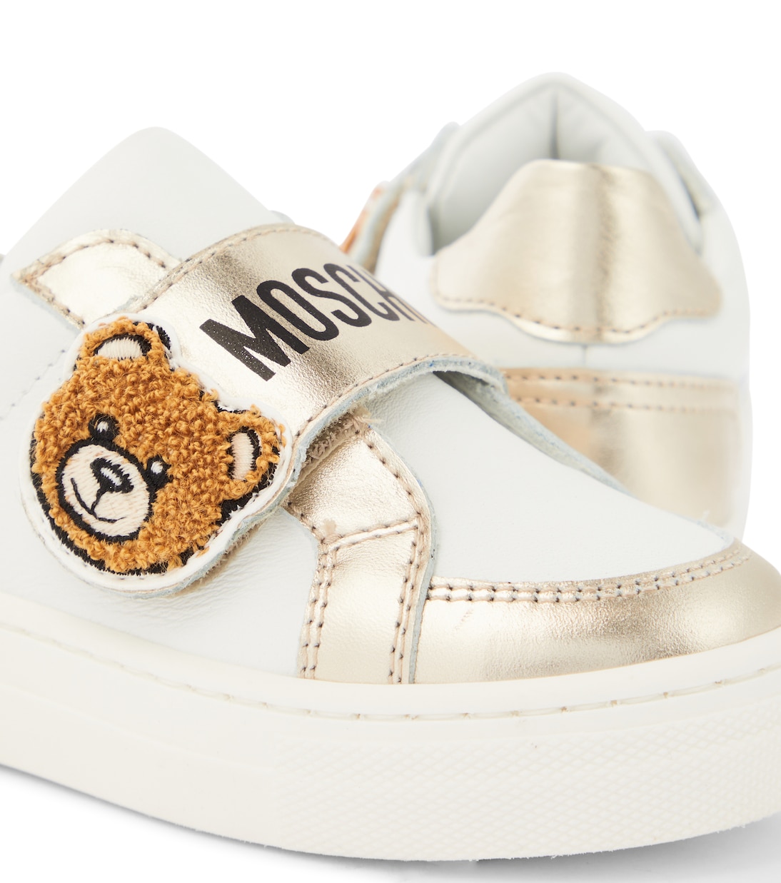 Teddy Bear leather sneakers | Moschino Kids