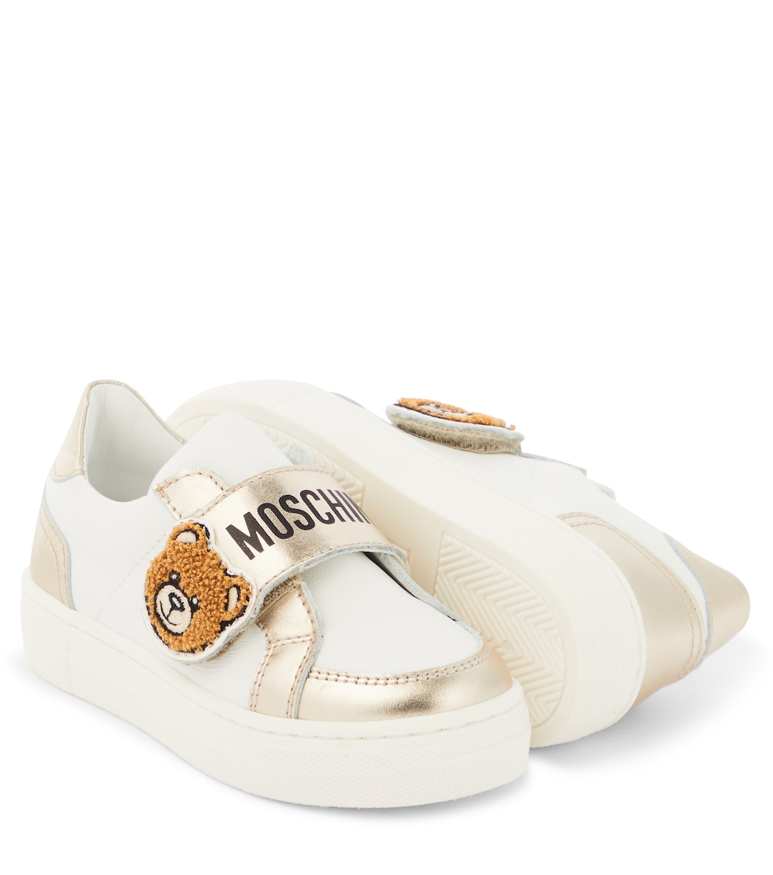 Teddy Bear leather sneakers | Moschino Kids