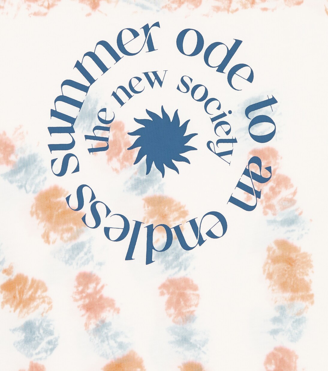 Tie-dye logo cotton T-shirt | The New Society