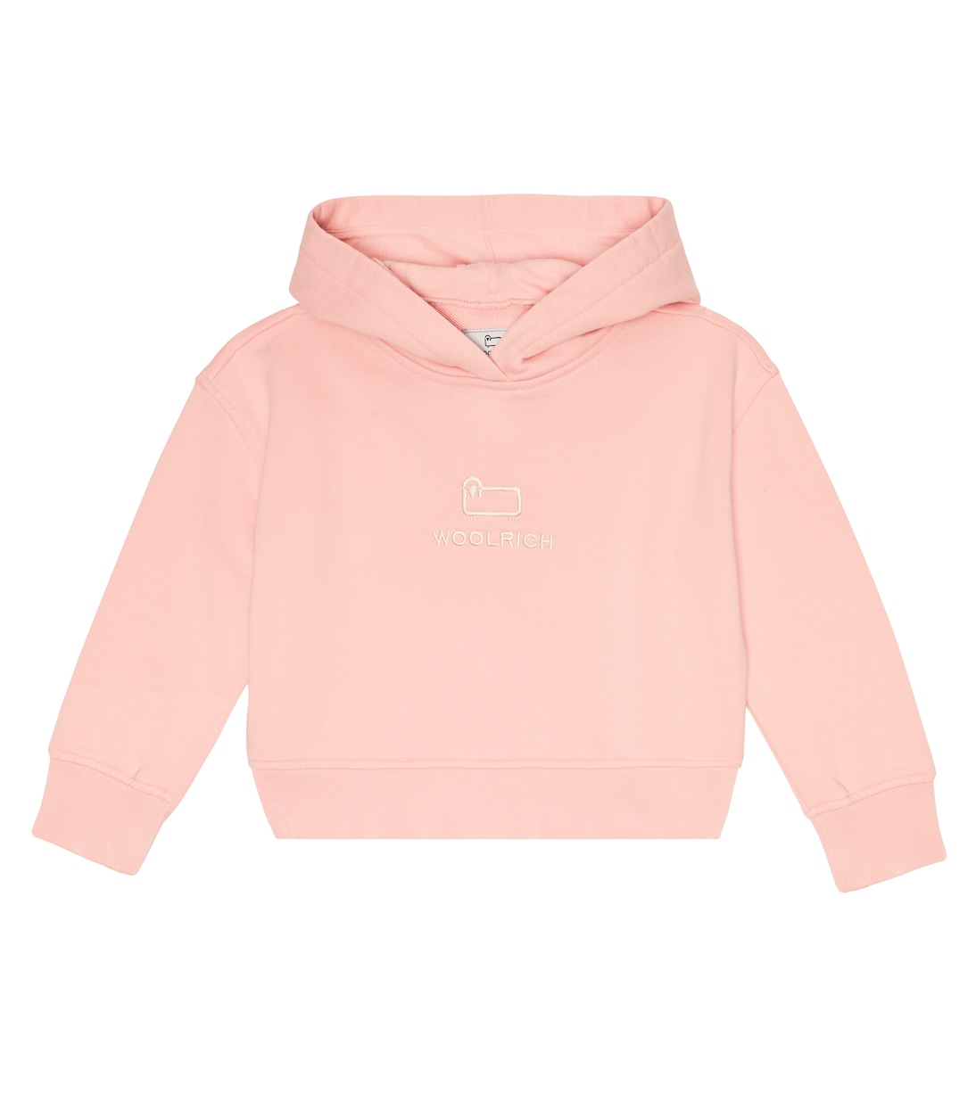 Sweat-shirt à capuche en coton à logo | Woolrich Kids