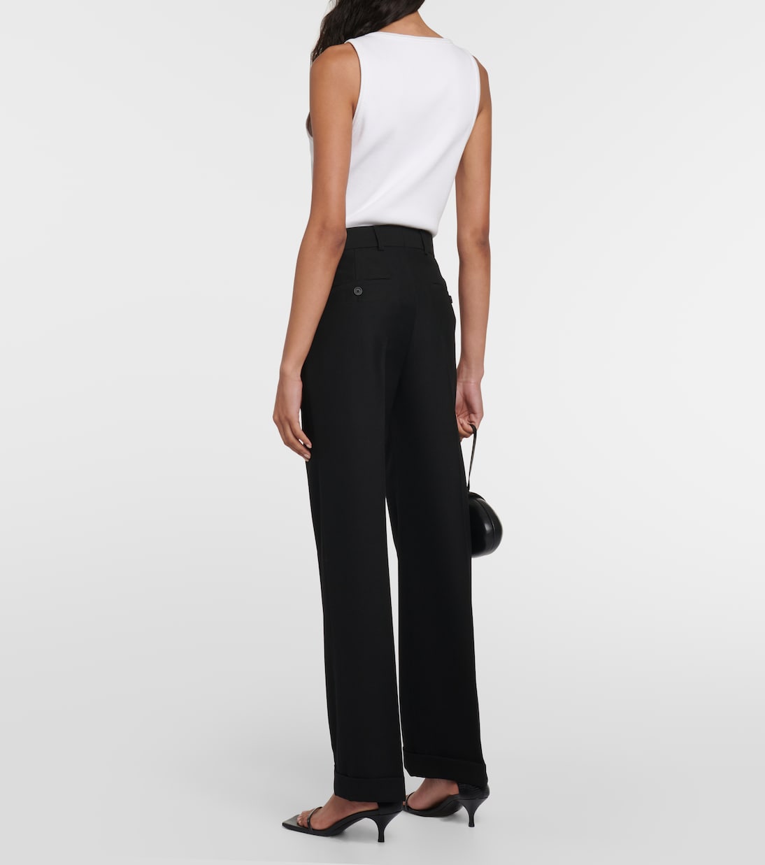 Pantaloni regular in misto lana | Toteme