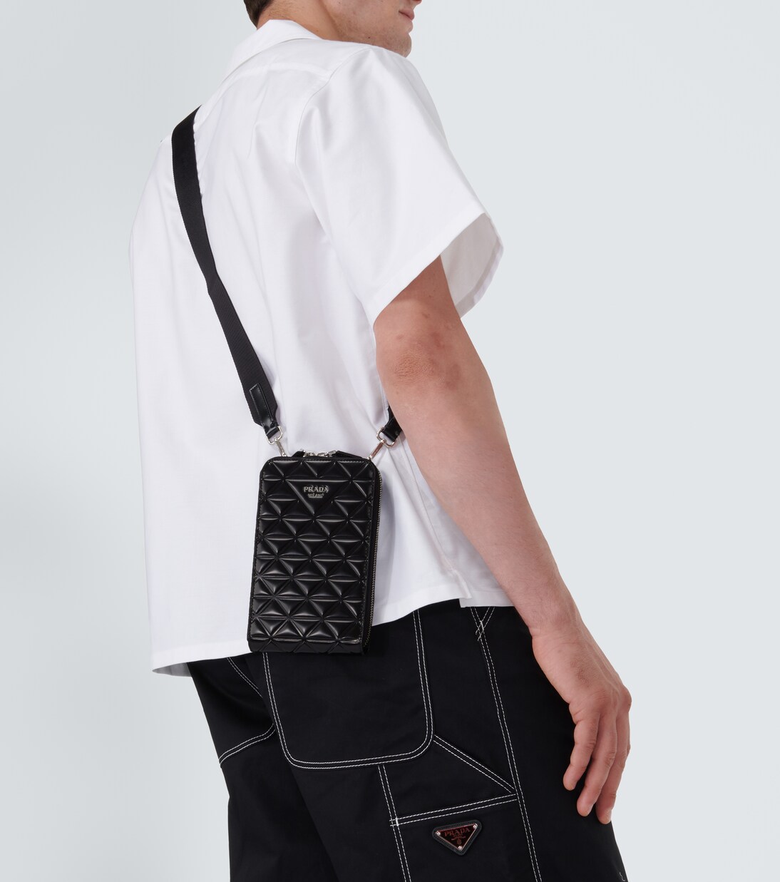 Embellished leather phone case | Prada