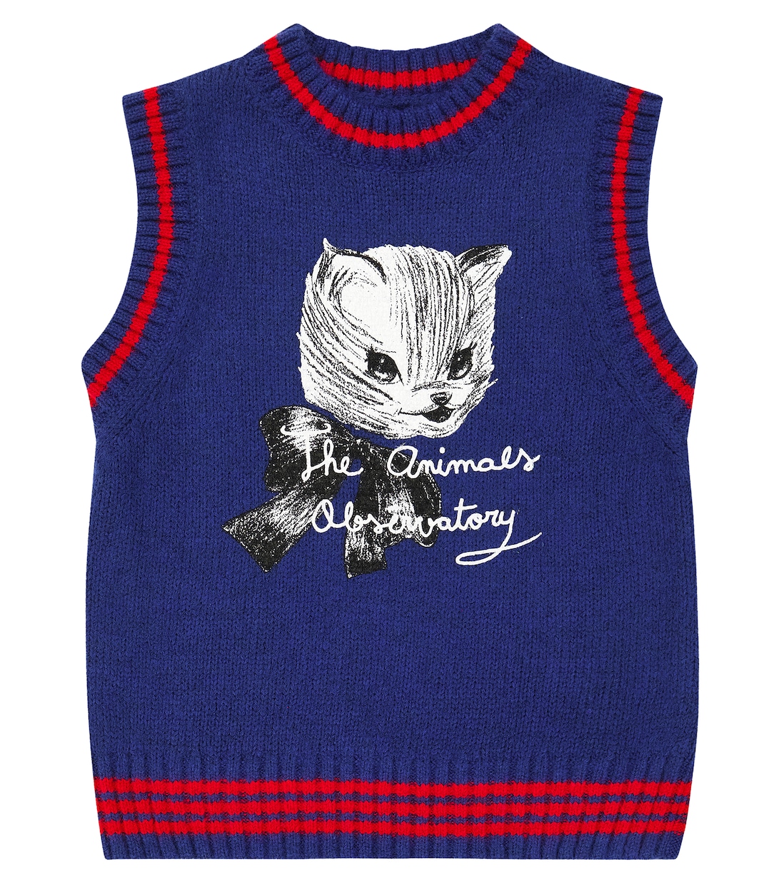 Bat knit sweater vest  | The Animals Observatory