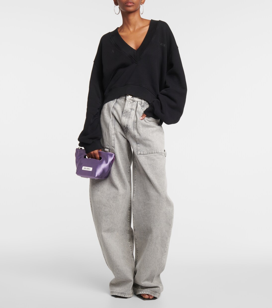 Effie mid-rise barrel-leg jeans | The Attico