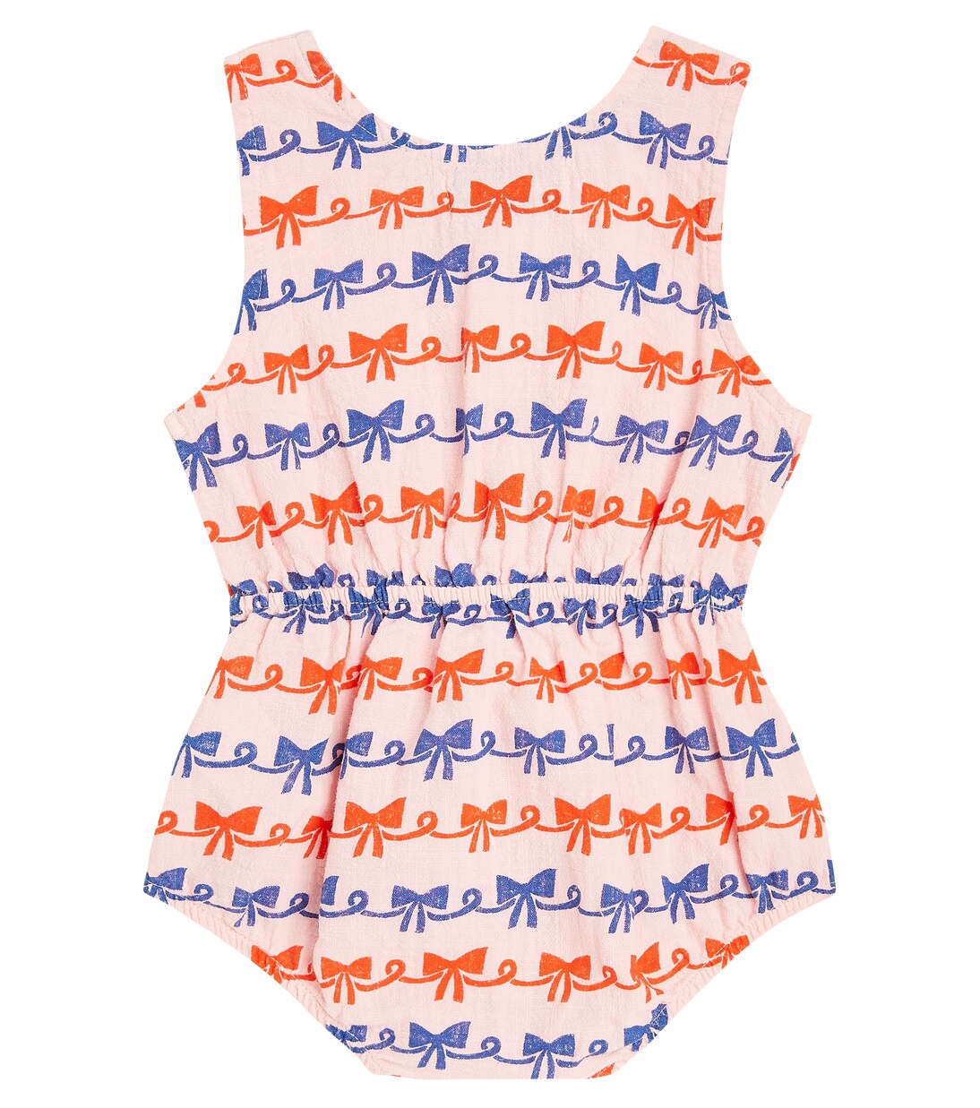 Baby Ribbon Bow cotton playsuit | Bobo Choses