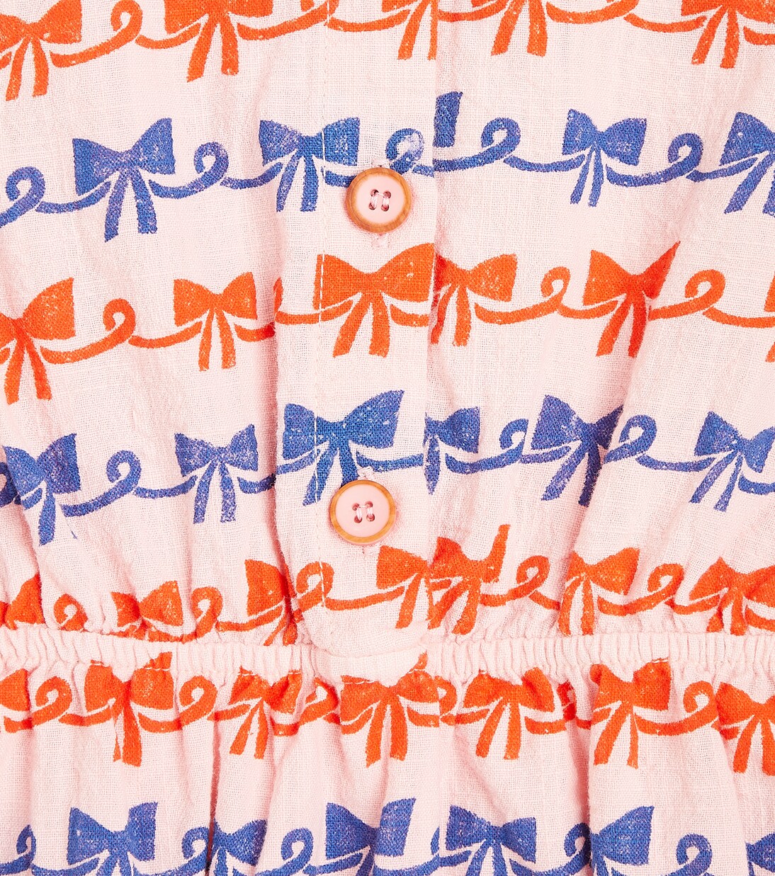 Baby Ribbon Bow cotton playsuit | Bobo Choses