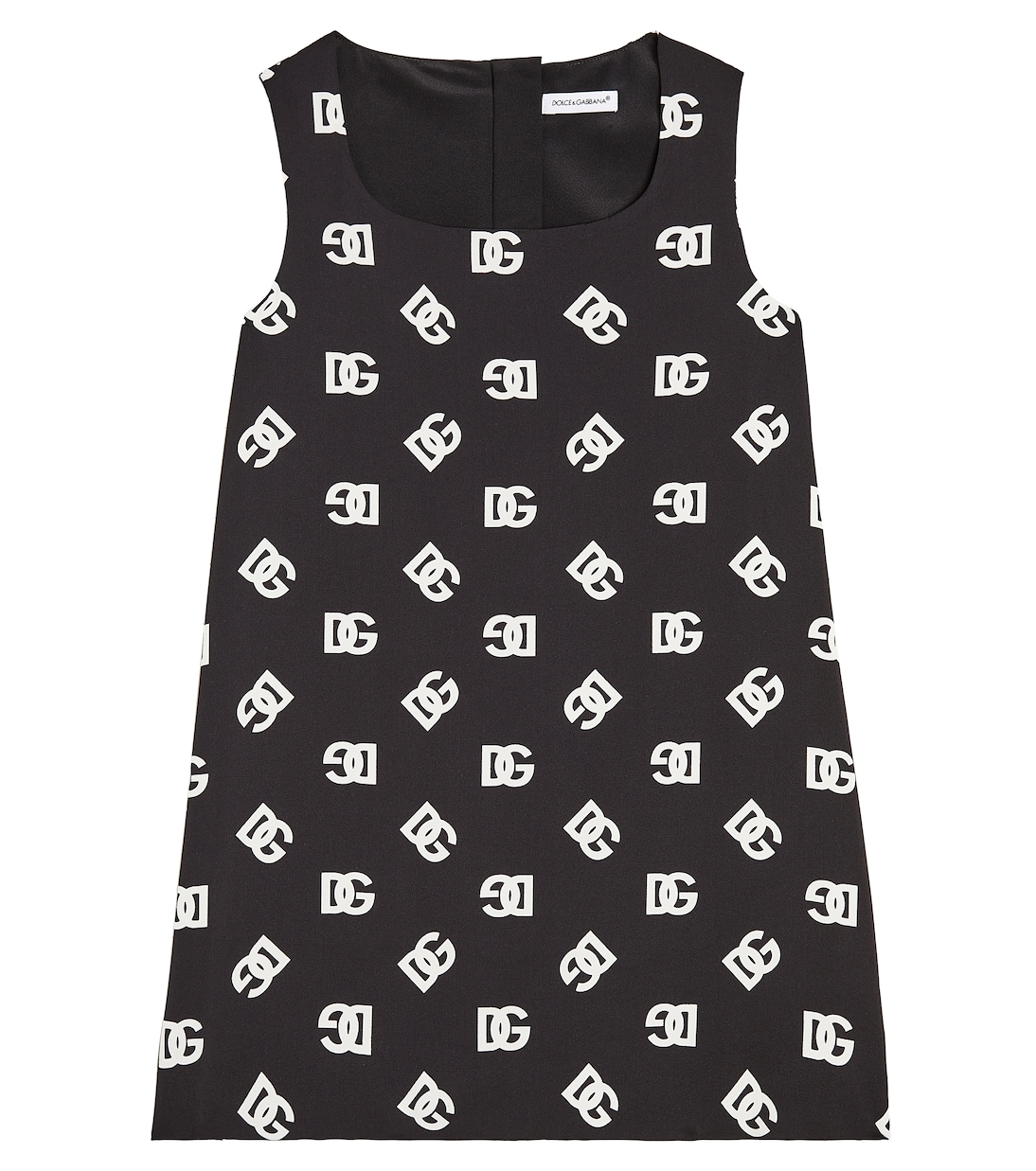 Logo silk-blend dress | Dolce&Gabbana Kids