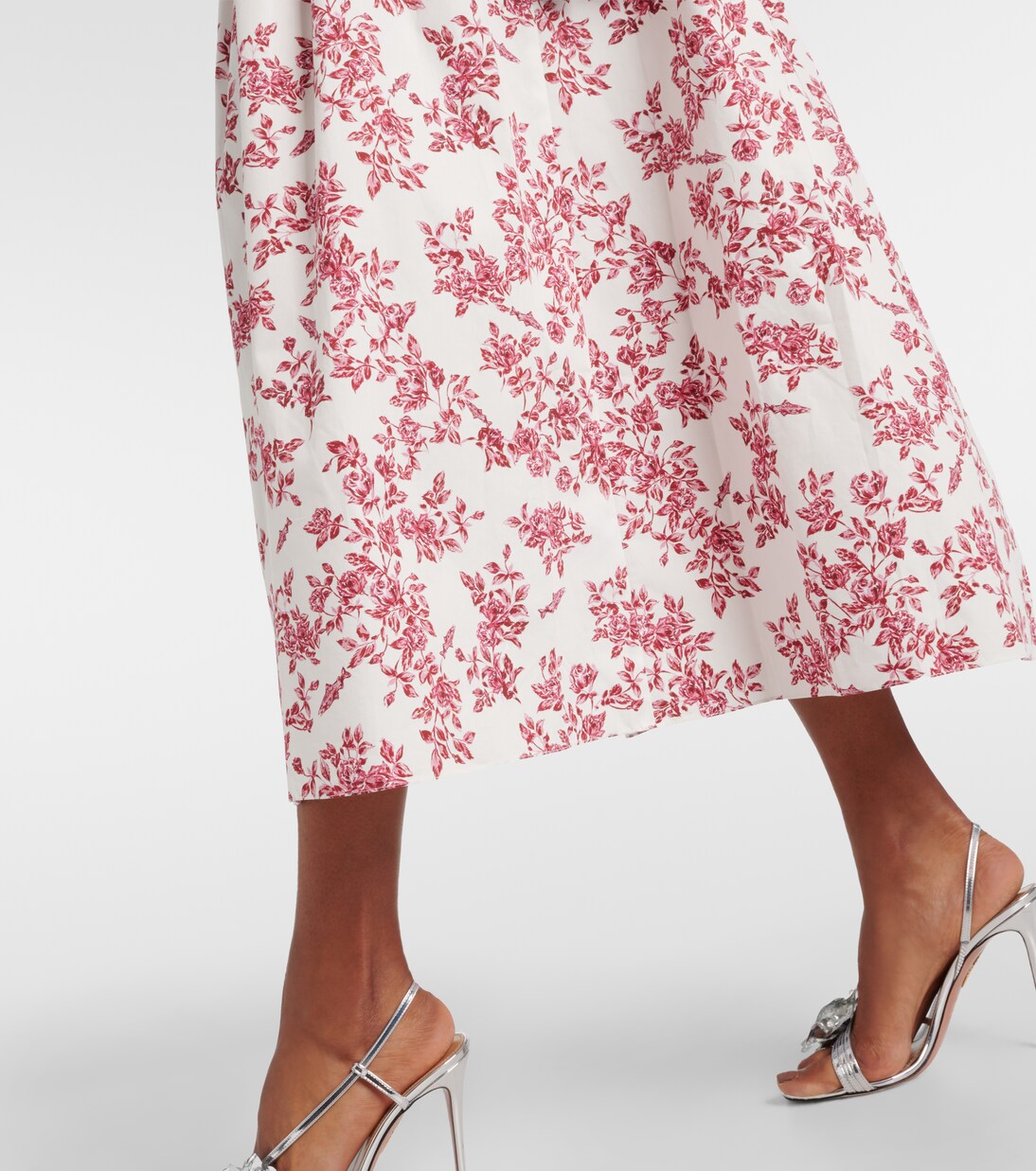 Robe midi Elowen imprimée en coton | Emilia Wickstead