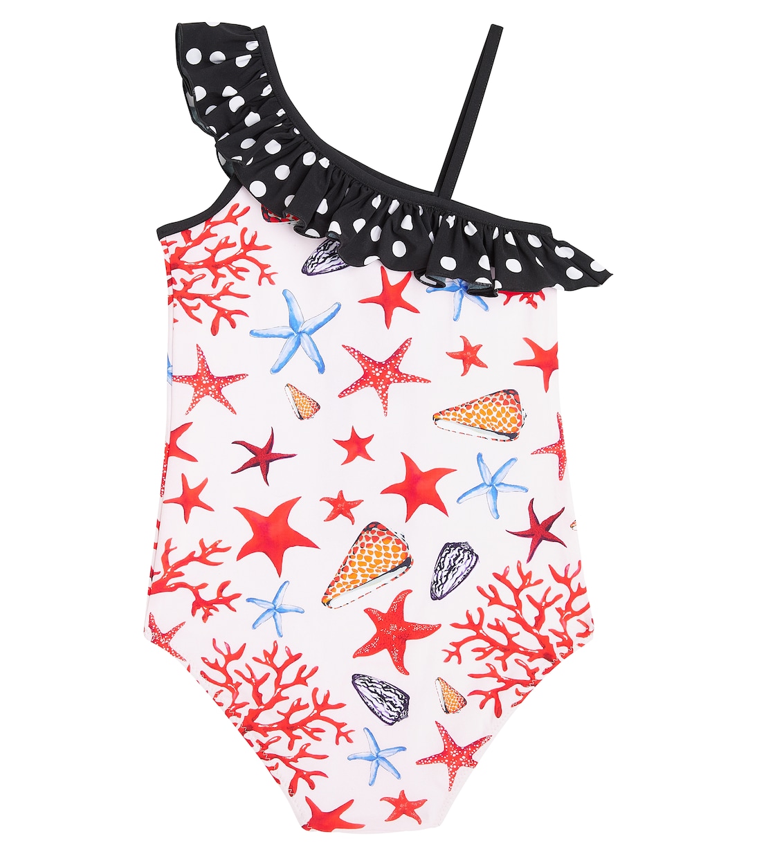 Capri printed ruffled swimsuit | Dolce&Gabbana Kids