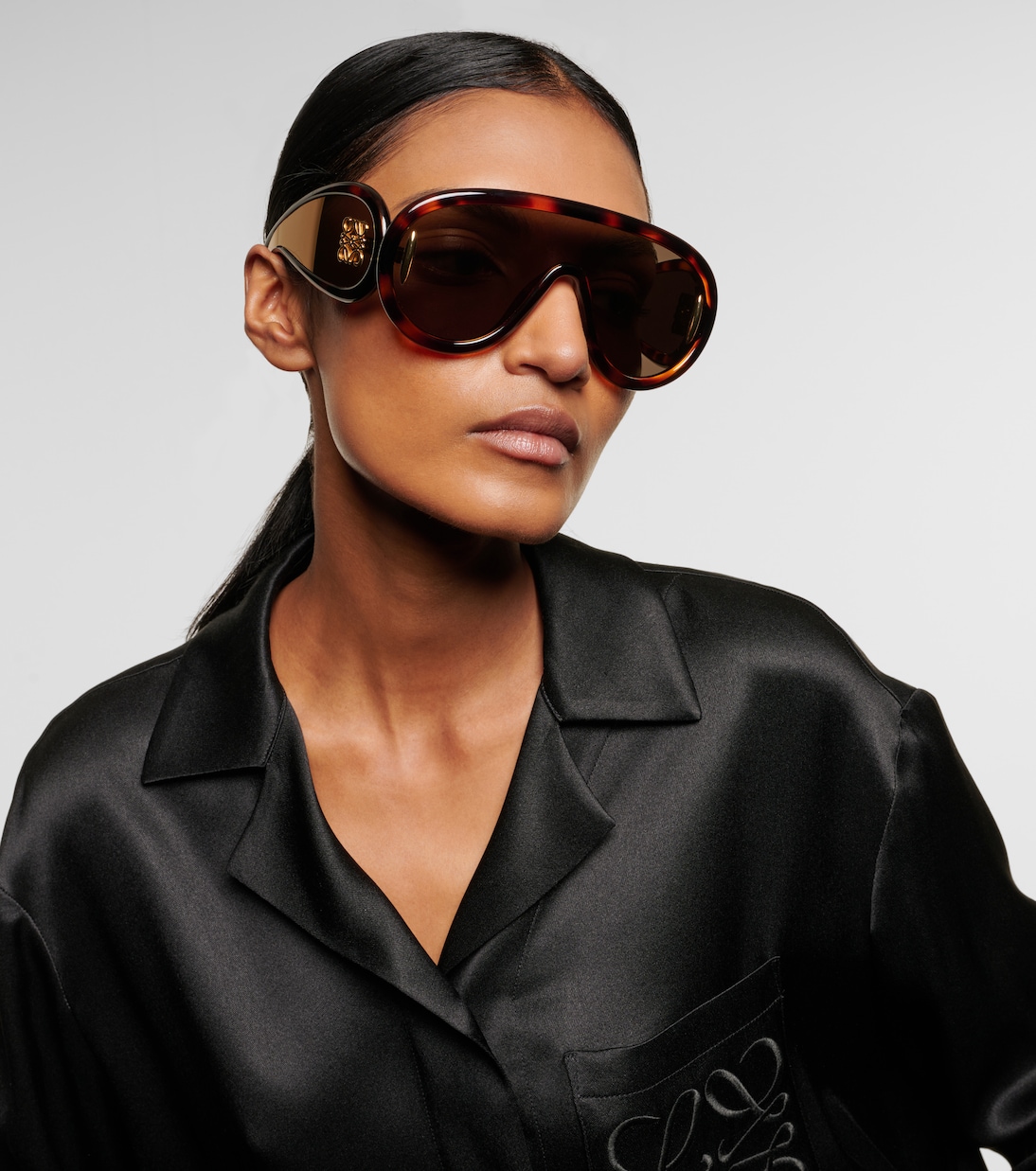Paula's Ibiza Wave shield sunglasses | Loewe