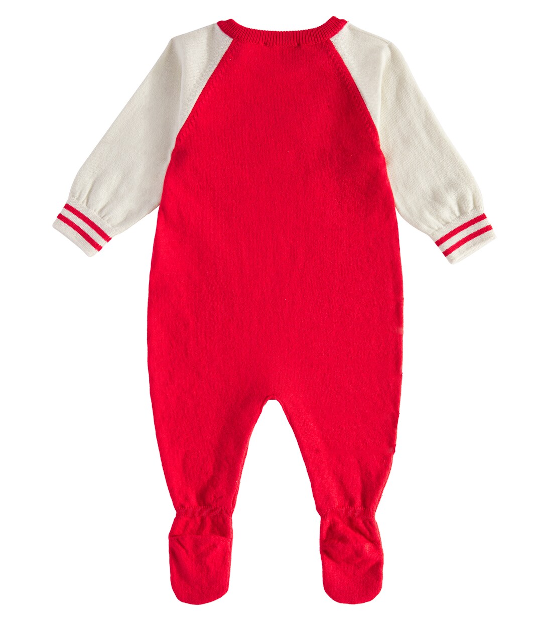Teddy Bear cotton and wool onesie | Moschino Kids