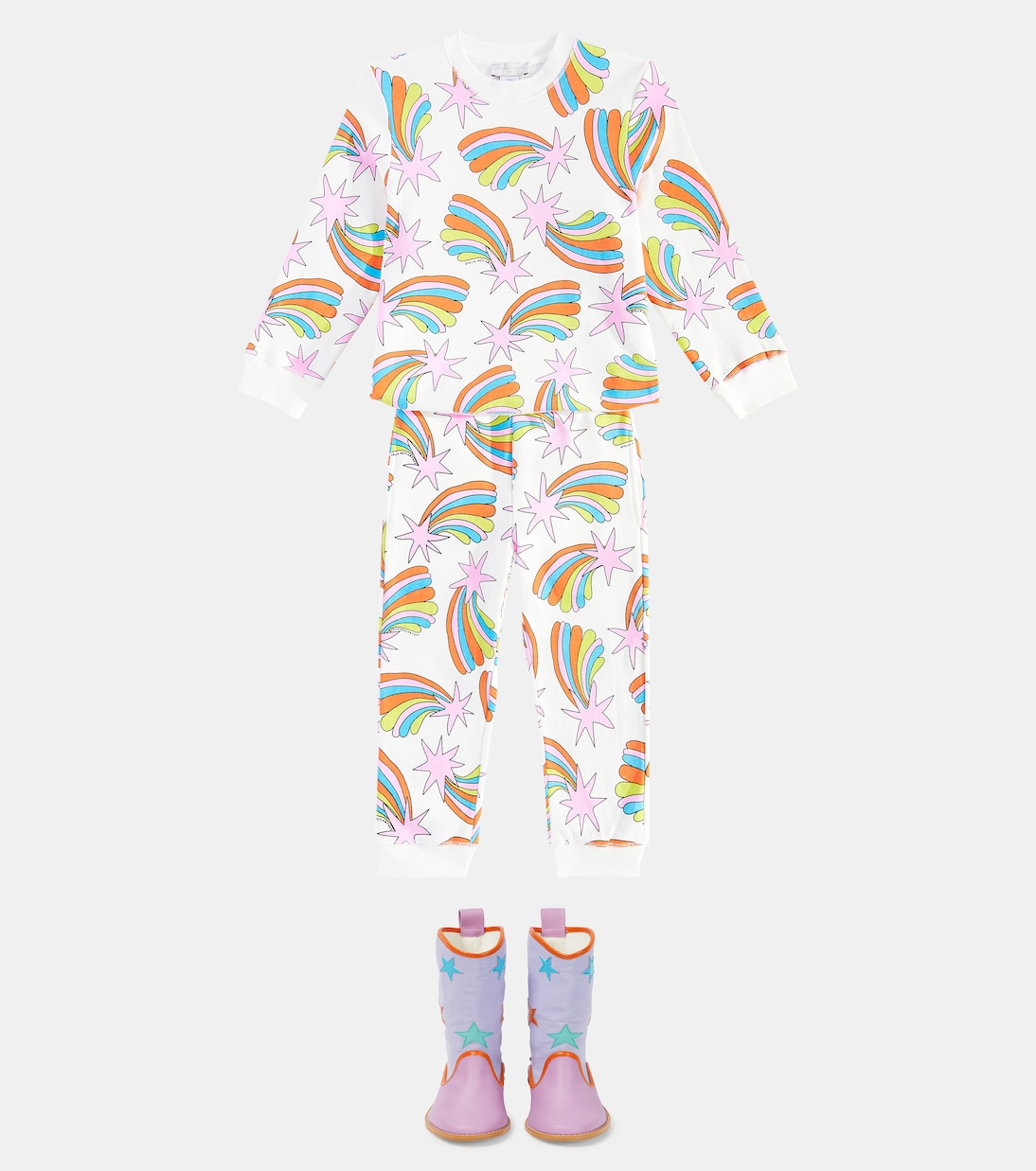 Bedrucktes Set aus Sweatshirt und Jogginghose | Stella McCartney Kids